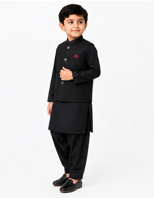 Black Waistcoat Suits for Boys