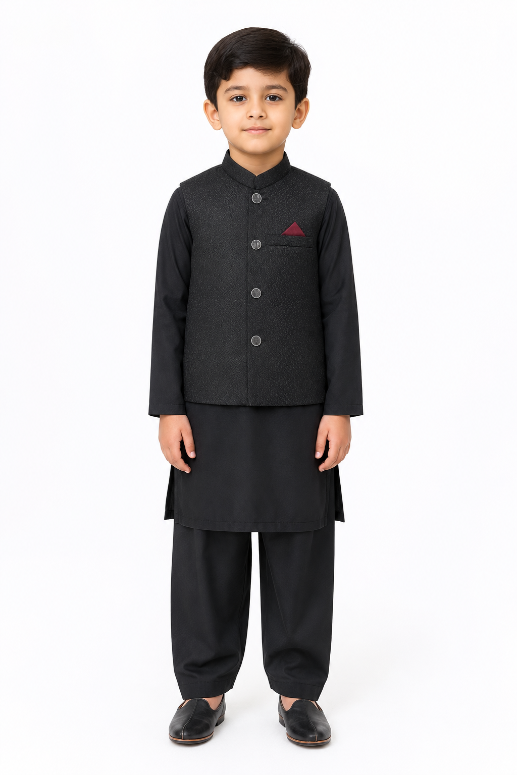 Black Waistcoat Suits for Boys
