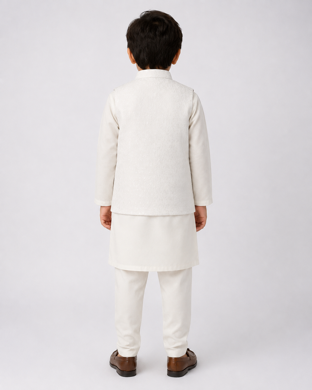 White Waistcoat Suits for Boys