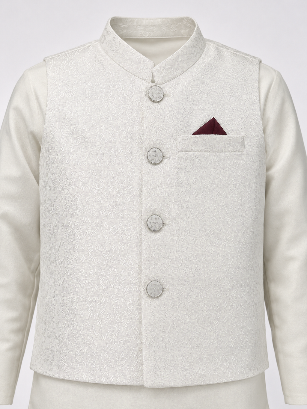 White Waistcoat Suits for Boys